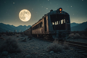Train wreck in California desert under full moon - P4.jpg