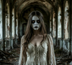 Ghost woman in abandoned haunted castle - S.jpg