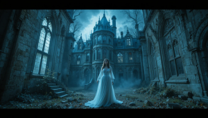 Beautiful ghost woman n abandoned haunted castle - PL.png