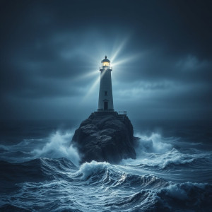 A solitary lighthouse stands on a rocky outcrop - FS.jpg