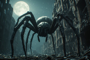 Colossal spider in abandoned metropolis under full moon - P2.jpg