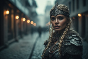 Beautiful Nordic goddess in modern city - P2.jpg