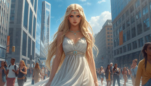 Beautiful Nordic goddess in modern city - L.jpg