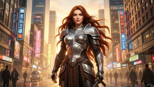 Beautiful Viking goddess in modern city - F29.jpg