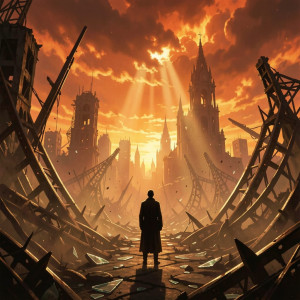 A lone figure surveys the ruins of metropolis - F29.jpg