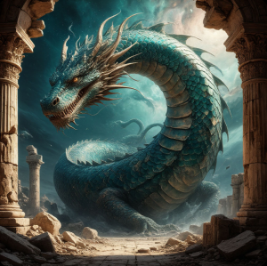 A colossal sea serpent in ruins - S.png