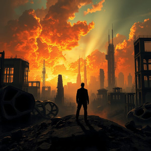 A lone figure surveys the ruins of metropolis - F24B.jpg