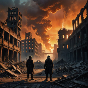 A lone figure surveys the ruins of metropolis - DXL.jpg
