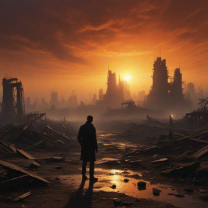 A lone figure surveys the ruins of metropolis - JXI.jpg