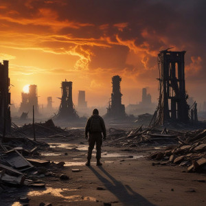 A lone figure surveys the ruins of metropolis - R5.jpg