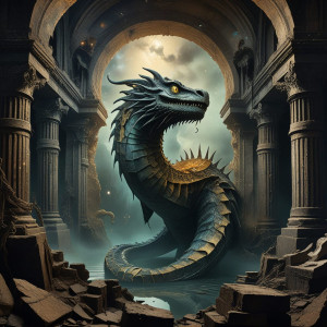 A colossal sea serpent in ruins - FXL.jpg