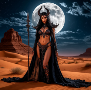 Beautiful demoness of the desert under full moon - S.png
