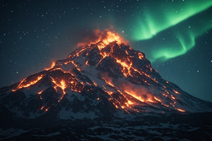 Burning mountain under aurora borealis - P3.jpg