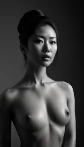 fine-art-black-and-white-photography-close-up-a-glamour-photo-of-a-japanese-woman-stands-in-a-stark-.webp