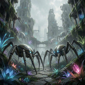 Overgrown Alien City & Mechanical Spiders.jpg