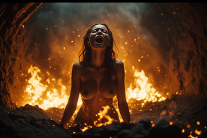 Beautiful naked woman inside burning incinerator - P5.jpg