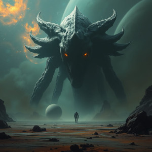 A colossal, ancient deity with eyes like dying stars - FS.jpg