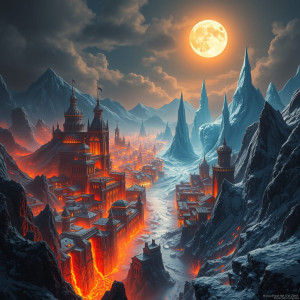 City of fire and ice in fantasy land under full moon - FS.jpg