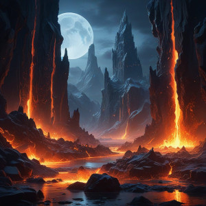 City of fire and ice in fantasy land under full moon - R5.jpg