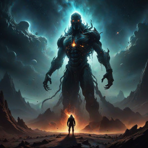 A colossal, ancient deity with eyes like dying stars - CXL.jpg