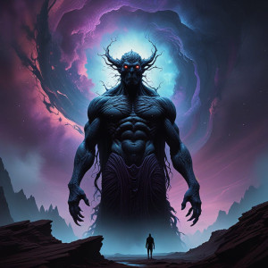 A colossal, ancient deity with eyes like dying stars - FXL.jpg