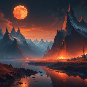 City of fire and ice in fantasy land under full moon - J9.jpg