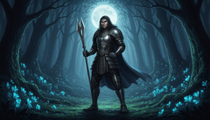 Boudica warrior queen in magical forest - F24В.jpg
