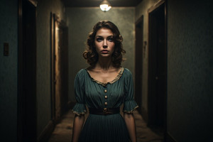 Beautiful German woman in 1940s dress - P1.jpg