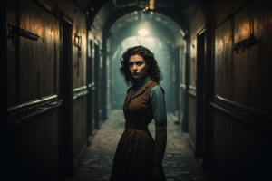 Beautiful German woman in 1940s dress - P5.jpg