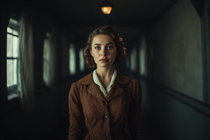 Beautiful German woman in 1940s dress - P6.jpg