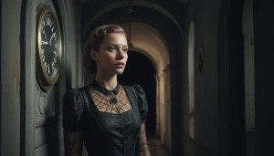 Beautiful German woman in 1940s dress - МXL.jpg