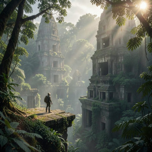 A lone explorer stands on the precipice of ancient city - F24.jpg