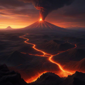 A colossal volcano erupts with molten fury - JX.jpg