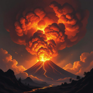 Giant pyroclastic cloud over volcano - Н11.jpg