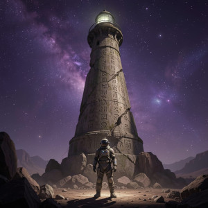 Astronaut stands at the base of crumbling lighthouse - F29.jpg