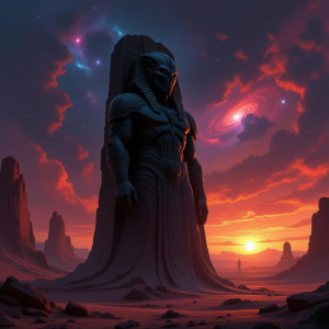 A colossal, ancient deity carved from obsidian - Н11.jpg