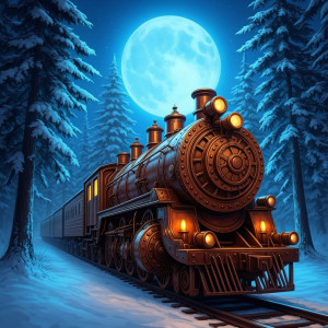 Steampunk locomotive train in winter forest - F24B.jpg