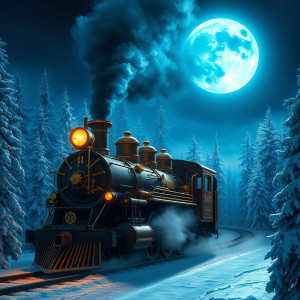 Steampunk locomotive train in winter forest - FS.jpg