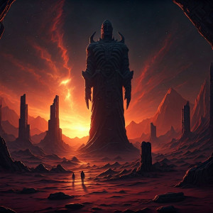 A colossal, ancient deity carved from obsidian - G3.jpg