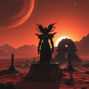 A colossal, ancient deity carved from obsidian - JFL.jpg