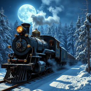 Steampunk locomotive train in winter forest - JFL.jpg