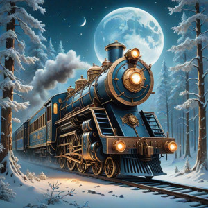 Steampunk locomotive train in winter forest - CXL.jpg