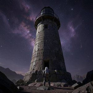 Astronaut stands at the base of crumbling lighthouse - F24.jpg