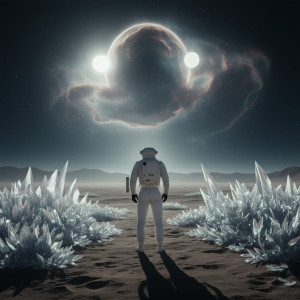 Astronaut gazing at a colossal structure - F24В.jpg
