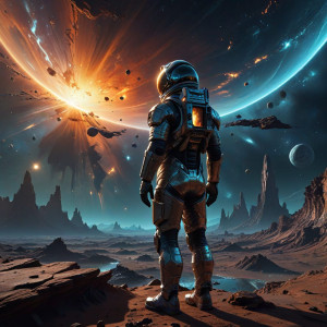 Astronaut gazing at a colossal structure - BXL.jpg