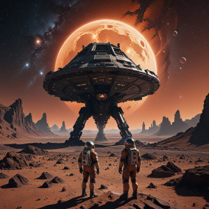 Astronaut gazing at a colossal structure - R4.jpg