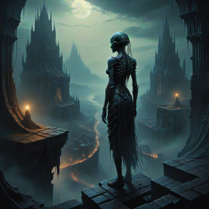 A woman overlooking a gothic metropolis - CXL.jpg