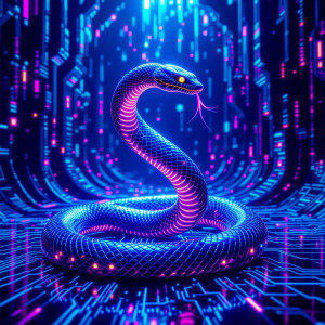 Giant AI Kundalini serpent in cyberspace - H11.jpg
