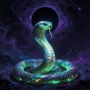 Giant Kundalini serpent under black sun - Z.jpg