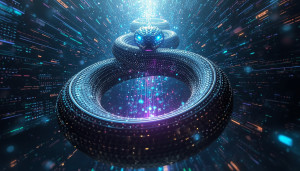 Giant AI Kundalini serpent in cyberspace - L.jpg